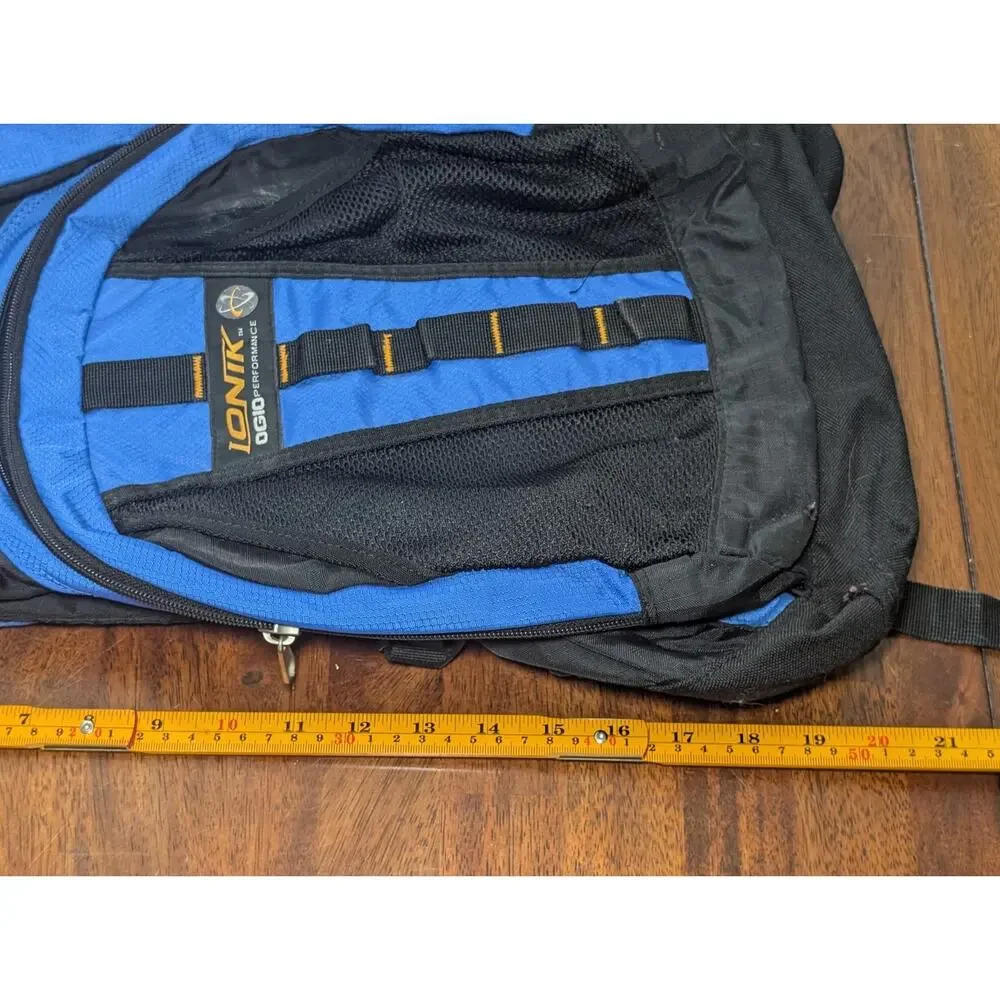 OGIO Ionik Backpack Blue Black Laptop School Travel Bag Durable Multi Pocket